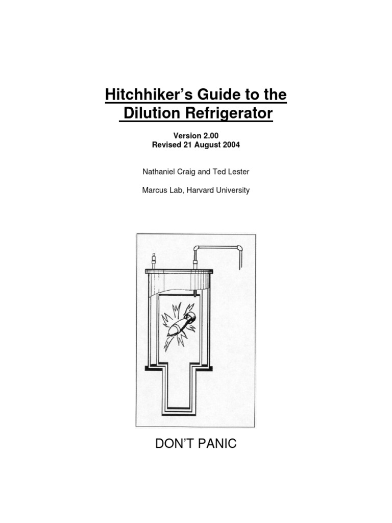 Dilution Refrigerator User Guide | PDF | Thermodynamics | Physical ...