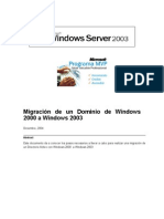 Migracion de Un Dominio Windows 2000 a Windows 2003