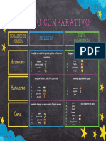 Blue Illustration Simple Comparison T-Chart