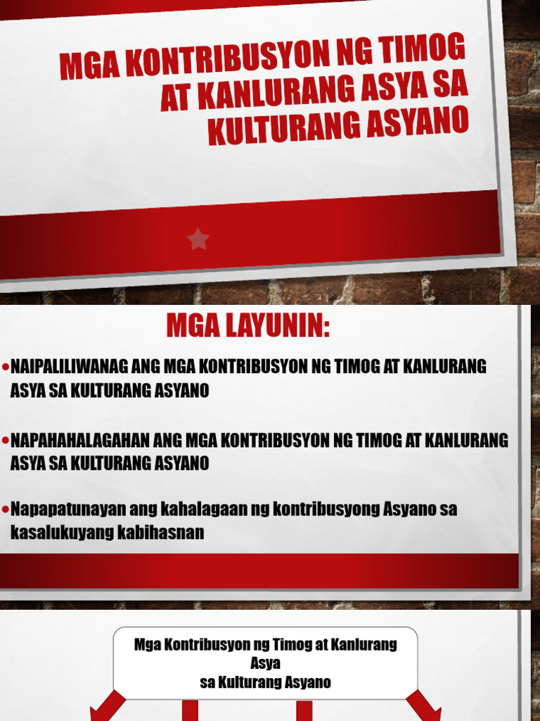 Mga Kontribusyon NG Timog at Kanlurang Asya | PDF