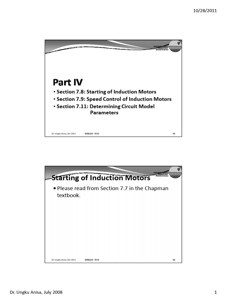 Speed Control of Induction Motors | PDF | Electric Motor | Manufactured ...