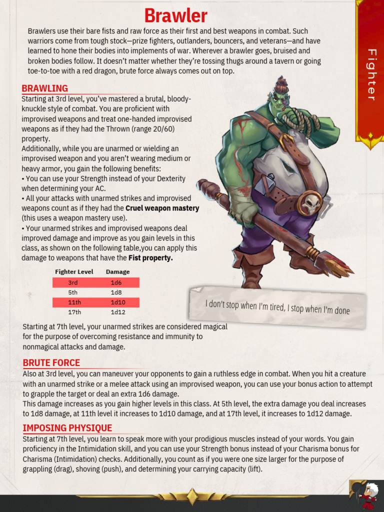 Brawler Pdf