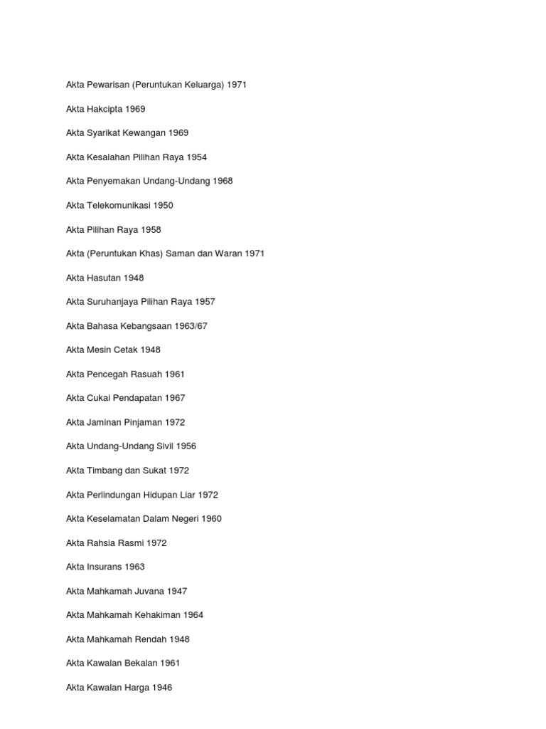 Akta-Akta Yang Perlu Menghafal Untuk Pendidikan Moral SPM  PDF