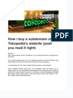 How I Buy A Subdomain of Tokopedia's Website (Yeah You Read It Right)