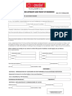 Sworn Affidavit Account Form