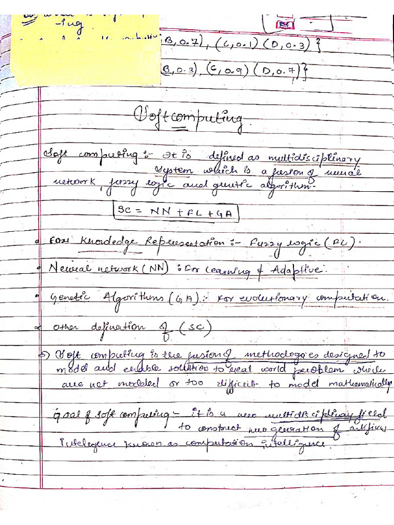 Soft Computing All Units Notes | PDF