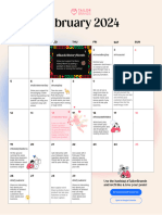 2024 - Feb - Calendar To Plan Contents