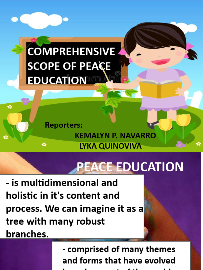 Comprehensive Peace Education Overview | PDF | Peace | Weapons Of Mass ...