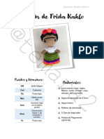 Frida Kahlo Mini Muneca Amigurumi PDF Patron Gratis