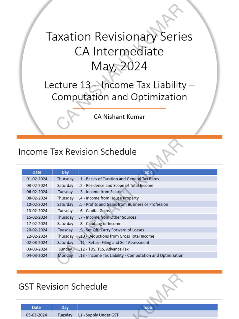 Chapter 13 - Income Tax Liability | PDF | Alternative Minimum Tax | Taxes