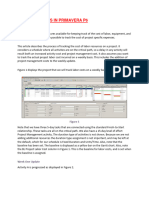 Tracking Costs in Primavera P6