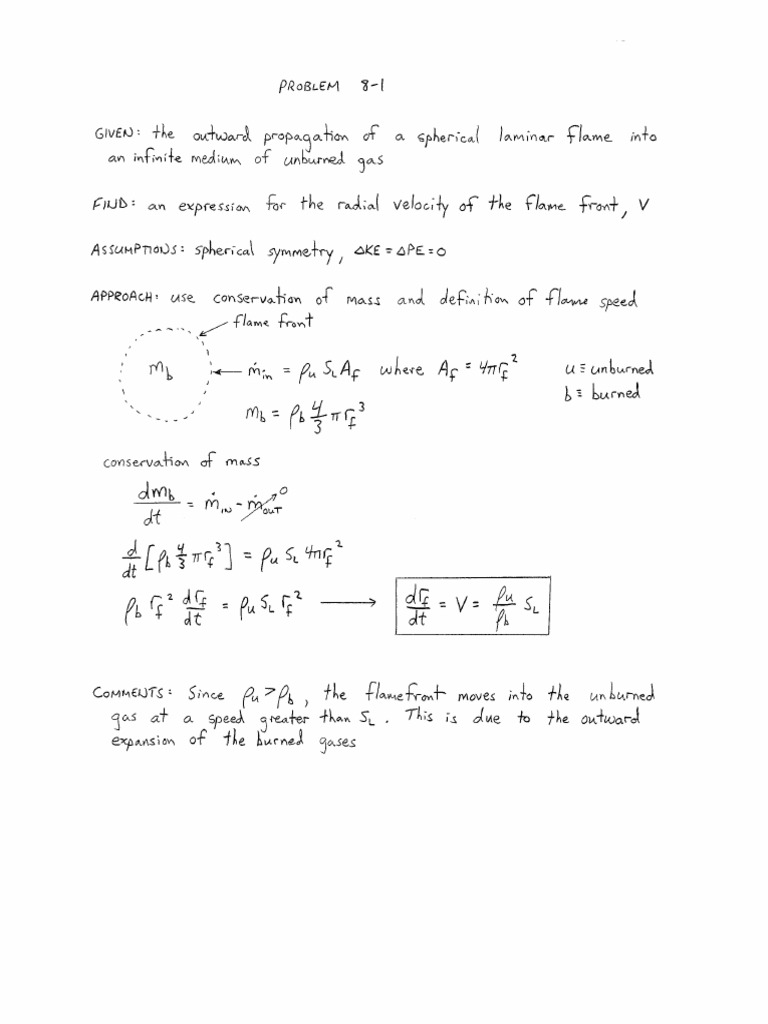 Chapter 8 of The Solution Manual For An Introduction To Combustion by ...