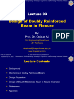 Lecture 03 Design of Doubly Reinforced Beam in Flexureupdated 01 04 2023