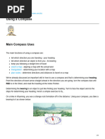 Directions Using a 16-Point Compass | PDF