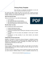 Privacy Policy Template