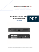 TBS8113 DVB-S S2 S2X TO DVB-X Trans-Modulator User Manual