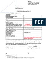 Form Laporan Selesai Studi