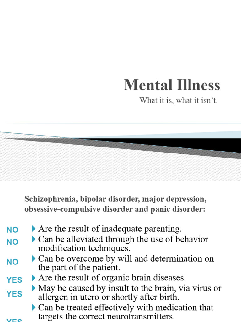 Mental Illness | PDF | Mental Disorder | Schizophrenia