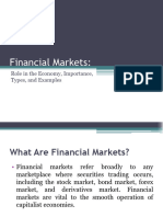 Lecture 2 - Financial Markets