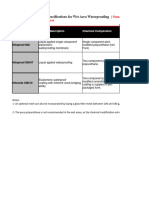 General Specifications for Wet Area, Podium and Roof Waterproofing