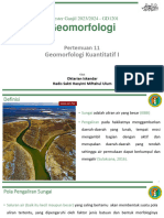 P11 Geomorfologi Kuantitatif I - Pola Pengaliran Sungai