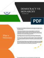 Democracy Vs Monarchy by Naman Goyel