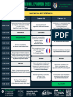 Cronograma - XV CONGRESO INTERNACIONAL EPIMMEM 2023 - UCSM