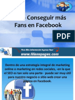 Como Conseguir más Fans en Facebook