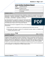 6 - IV Feedback Report - Assessor 1