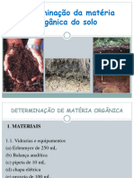 Determinação Da Matéria Orgânica Do Solo