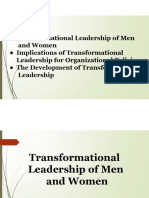 Transformational Leadership of Men and Women