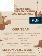 Chapter 1 - Rizal's Life; Higher Education and Life Abroad