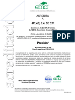 Carta de Trazabilidad y Diploma Presion