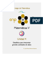 Matemáticas V. Estadística para Interpretar Grandes Cantidades de Datos.