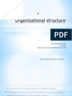 Organizational Structure of Maintenance