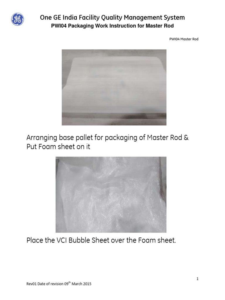 SOP MR Packaging PDF Packaging And Labeling Freight Transport