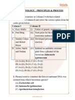 NEET Important Questions for Biotechnology_ Principles and Processes With Solutions Free PDF Download