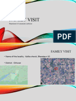 Family Visit: Department of Community Medicine