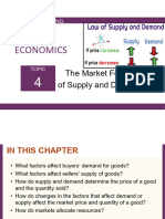 Topic 4 The Market Forces of Supply and Demand