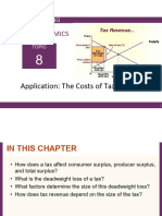 Topic 8 Application of The Costs of Taxation