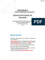 P6. Estimasi Permintan Air Domestik