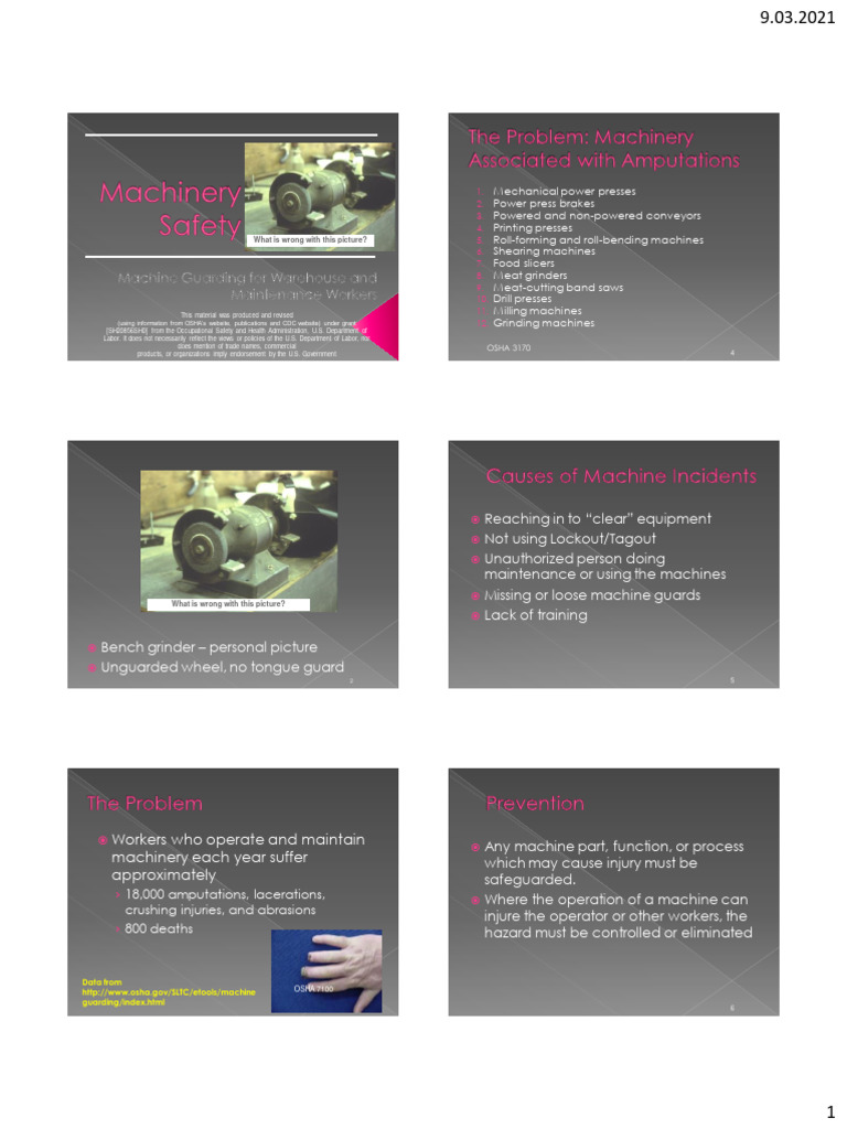 Machine Guarding Safety for Workers | PDF | Belt (Mechanical) | Machines
