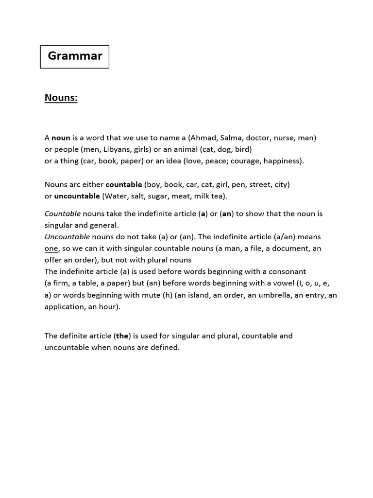 Nouns and Pronouns Explained | PDF | Plural | Pronoun
