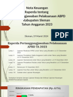 Nota Keuangan Pertanggungjawaban APBD 2023
