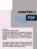 CH 4 Vehicle parts mmgt