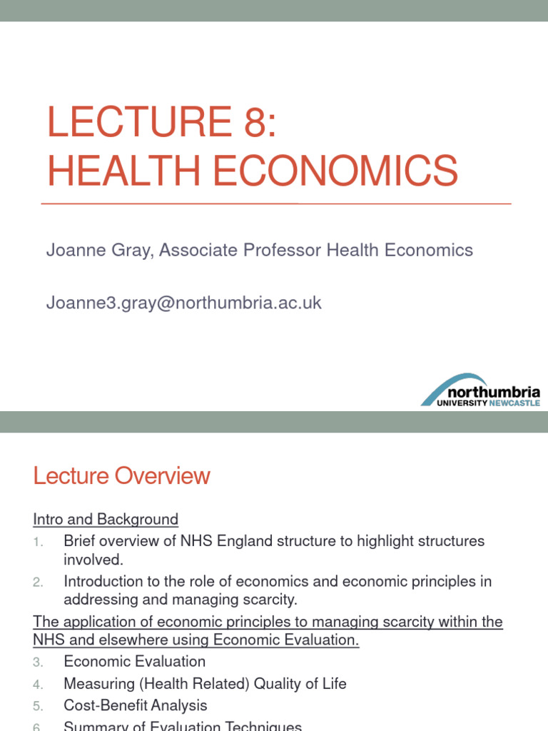 Health Economics Pdf Economics Opportunity Cost