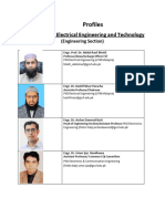 Faculty Profile Engineering Section Update