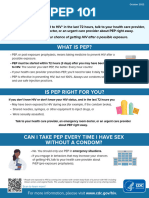 CDC Hiv Consumer Info Sheet Pep 101