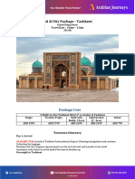 B2B - Eid Al Fitr Package to Tashkent 3N4D – Fixed Departure -10th Apr to 13th Apr 2024