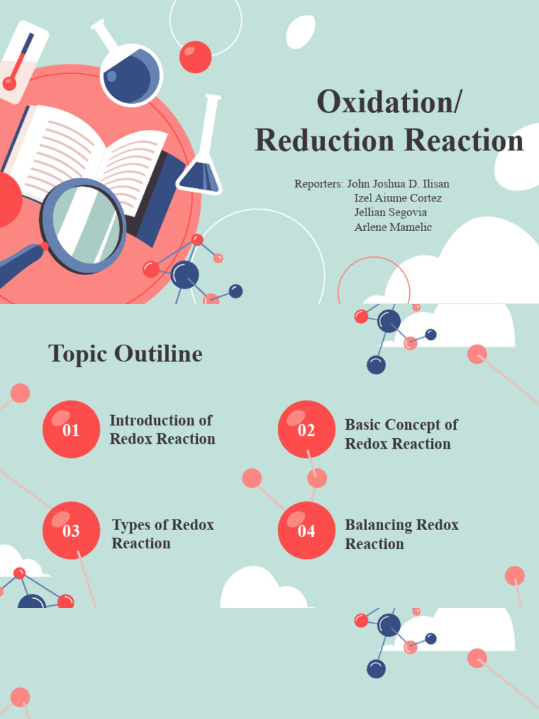 Oxidation Reduction 111 Pdf Redox Chemical Reactions